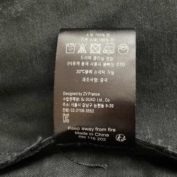 Zadig & Voltaire Virginia Jacket XS Black Grunge Military Till I Die Punk Y2K - Picture 14 of 14